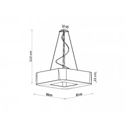 Oswietlenie-sufitowe - biały żyrandol 8xe27 urano 80 sl.0827 sollux lighting 