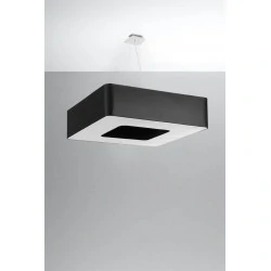 Oswietlenie-sufitowe - czarny żyrandol 8xe27 urano 80 sl.0828 sollux lighting 