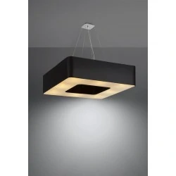 Oswietlenie-sufitowe - czarny żyrandol 8xe27 urano 80 sl.0828 sollux lighting 