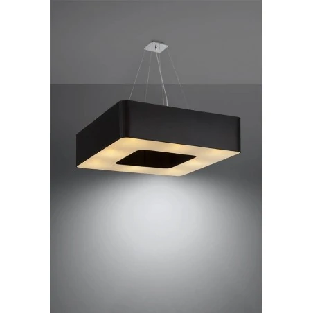 Oswietlenie-sufitowe - czarny żyrandol 8xe27 urano 80 sl.0828 sollux lighting 