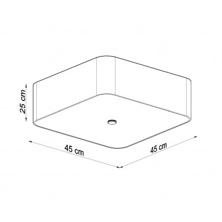 Oswietlenie-sufitowe - czarny plafon 5xe27 lokko 45 sl.0776 sollux lighting 
