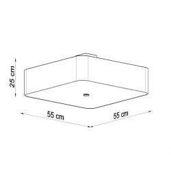 Oswietlenie-sufitowe - biały plafon 5xe27 lokko 55 sl.0825 sollux lighting 