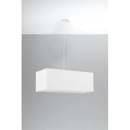 Oswietlenie-sufitowe - biały żyrandol 3xe27 santa bis 80 sl.0779 sollux lighting 