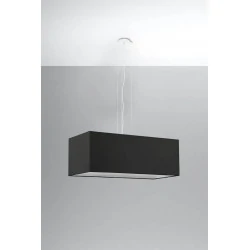 Oswietlenie-sufitowe - czarny żyrandol 3xe27 santa bis 80 sl.0780 sollux lighting 