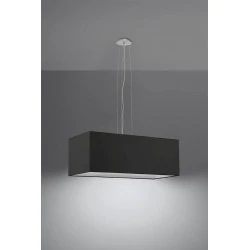 Oswietlenie-sufitowe - czarny żyrandol 3xe27 santa bis 80 sl.0780 sollux lighting 