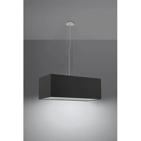 Oswietlenie-sufitowe - czarny żyrandol 3xe27 santa bis 80 sl.0780 sollux lighting 