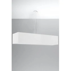 Oswietlenie-sufitowe - biały żyrandol 5xe27 santa 120 sl.0781 sollux lighting 