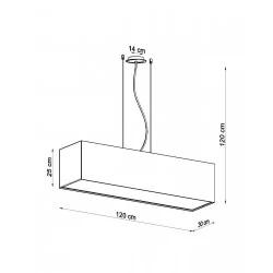 Oswietlenie-sufitowe - biały żyrandol 5xe27 santa 120 sl.0781 sollux lighting 