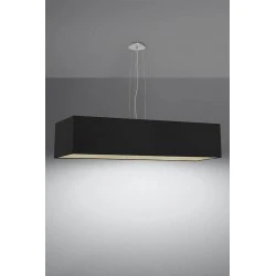 Oswietlenie-sufitowe - czarny żyrandol 5xe27 santa 120 sl.0782 sollux lighting 