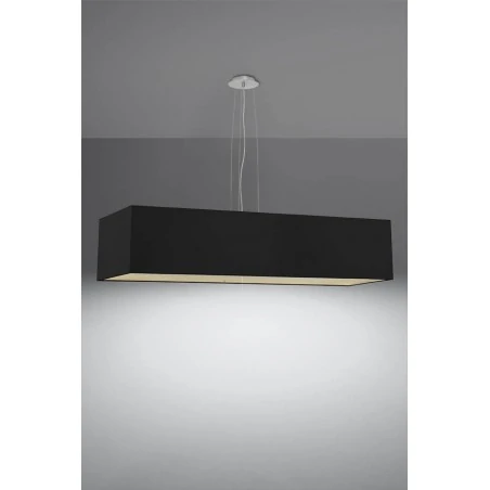 Oswietlenie-sufitowe - czarny żyrandol 5xe27 santa 120 sl.0782 sollux lighting 