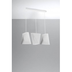 Oswietlenie-sufitowe - biały żyrandol 3xe27 blum sl.0771 sollux lighting 