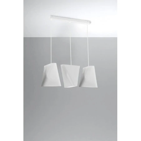 Oswietlenie-sufitowe - biały żyrandol 3xe27 blum sl.0771 sollux lighting 