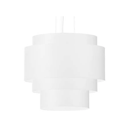 Lampy-sufitowe - sl.0831 lampa wisząca kaskadowy abażur reflexion 50 biały 5xe27 sollux 