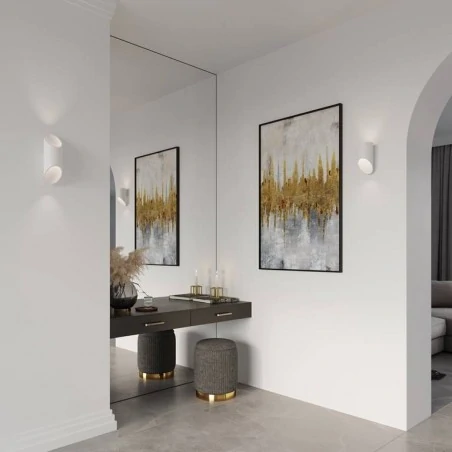 Kinkiety - biały kinkiet penne 30 sl.0108 sollux lighting 