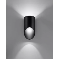 Kinkiety - czarny kinkiet penne 20 sl.0113 sollux lighting 