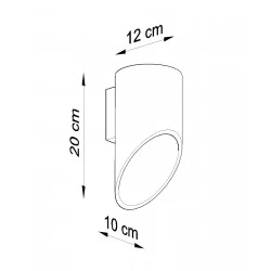 Kinkiety - czarny kinkiet penne 20 sl.0113 sollux lighting 