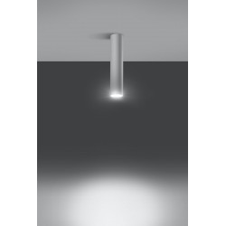 Oswietlenie-sufitowe - tuba sufitowa walec długa gu10 lagos 30 biała sl.0435 sollux 
