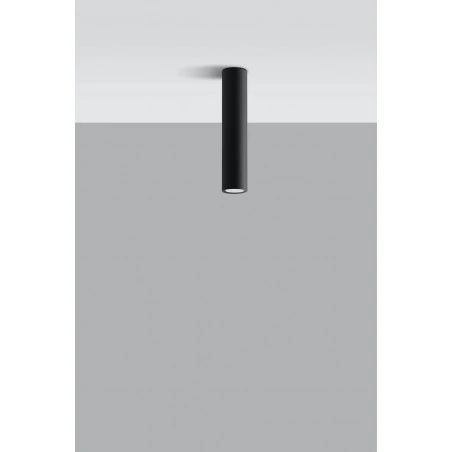 Oswietlenie-sufitowe - oprawa sufitowa długa tuba 30cm czarna polska gu10 lagos sl.0436 sollux 