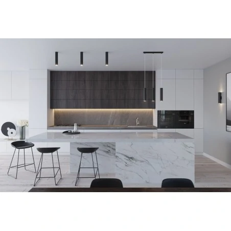 Lampy-sufitowe - lampa wisząca polska zwisające 2 tuby gu10 lagos 2 czarny sl.0328 sollux 