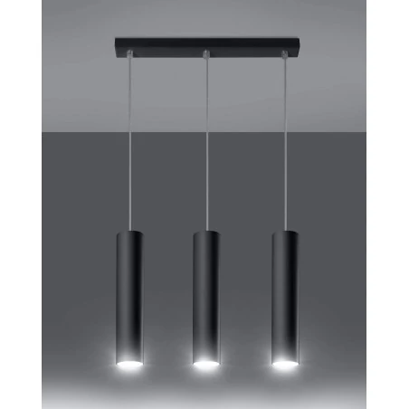 Lampy-sufitowe - lampa wisząca sufitowa 3 tuby 3xgu10 lagos 3l sl.0329 sollux 
