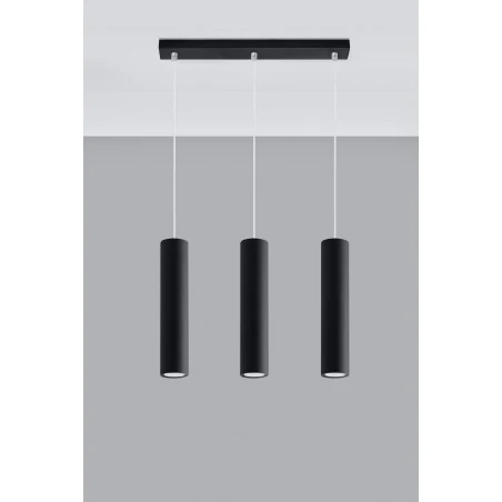 Lampy-sufitowe - lampa wisząca sufitowa 3 tuby 3xgu10 lagos 3l sl.0329 sollux 