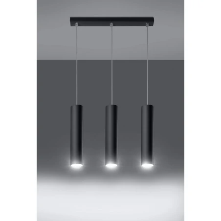 Lampy-sufitowe - lampa wisząca sufitowa 3 tuby 3xgu10 lagos 3l sl.0329 sollux 