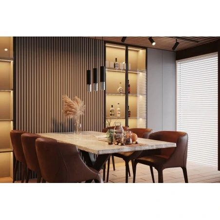 Kinkiety-do-salonu - oprawa ścienna tuba czarny/chrom 2xgu10 loopez sl.0938 sollux 