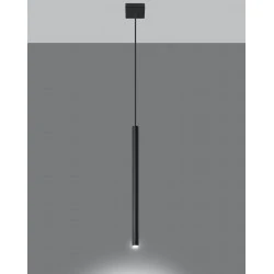 Oswietlenie-sufitowe - wisząca czarna lampa pastelo sl.0469 sollux lighting 