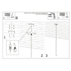 Oswietlenie-sufitowe - wisząca czarna lampa pastelo sl.0469 sollux lighting 