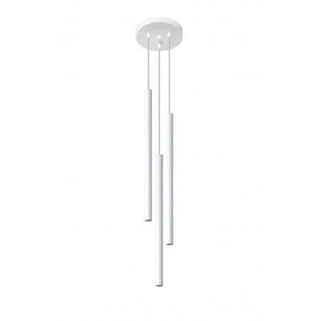 Oswietlenie-sufitowe - wisząca biała lampa 3xg9 pastelo 3p sl.0467 sollux lighting 