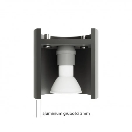 Lampy-sufitowe - czarny plafon gu10 orbis sl.0016 sollux lighting 