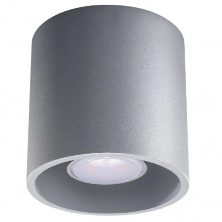 Lampy-sufitowe - szary plafon gu10 orbis sl.0018 sollux lighting 