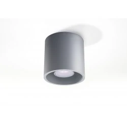 Lampy-sufitowe - szary plafon gu10 orbis sl.0018 sollux lighting 