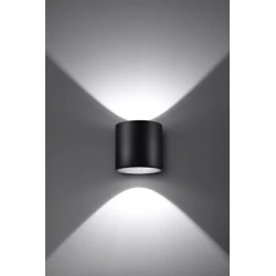 Kinkiety - czarny kinkiet tuba g9 orbis sl.0048 sollux lighting 
