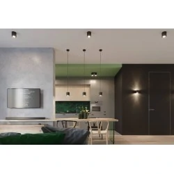 Kinkiety - czarny kinkiet tuba g9 orbis sl.0048 sollux lighting 