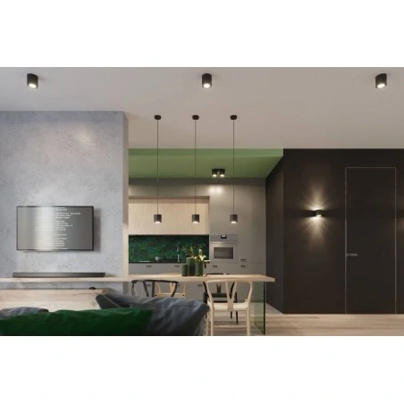 Kinkiety - czarny kinkiet tuba g9 orbis sl.0048 sollux lighting 