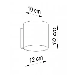 Kinkiety - czarny kinkiet tuba g9 orbis sl.0048 sollux lighting 