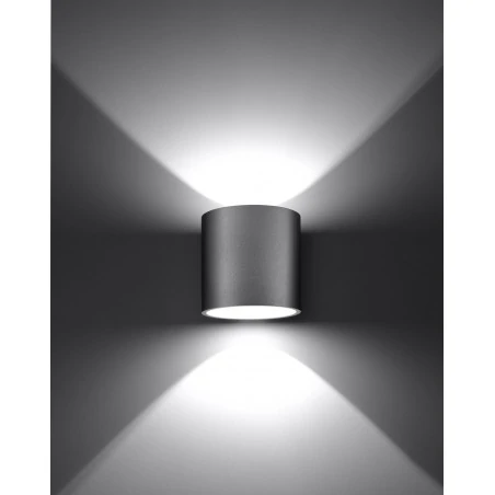 Kinkiety-do-salonu - szary kinkiet tuba g9 orbis sl.0049 sollux lighting 