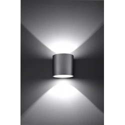 Kinkiety-do-salonu - szary kinkiet tuba g9 orbis sl.0049 sollux lighting 