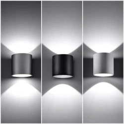 Kinkiety-do-salonu - szary kinkiet tuba g9 orbis sl.0049 sollux lighting 