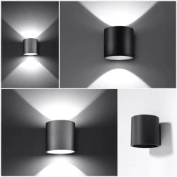 Kinkiety-do-salonu - szary kinkiet tuba g9 orbis sl.0049 sollux lighting 