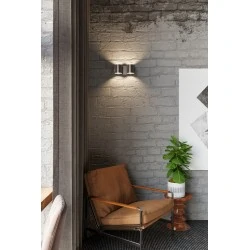 Kinkiety-do-salonu - czarny kinkiet tuba 2xg9 orbis sl.0660 sollux lighting 