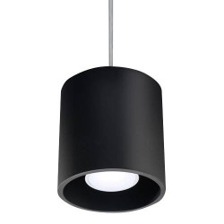 Lampy-sufitowe - czarna lampa wisząca gu10 orbis sl.0051 sollux lighting