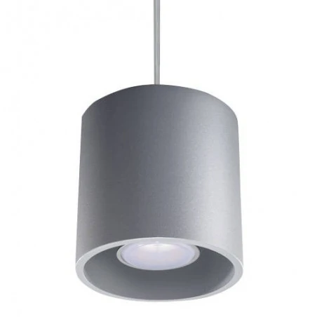 Lampy-sufitowe - szara lampa wisząca gu10 orbis sl.0052 sollux lighting 