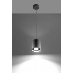 Lampy-sufitowe - szara lampa wisząca gu10 orbis sl.0052 sollux lighting 