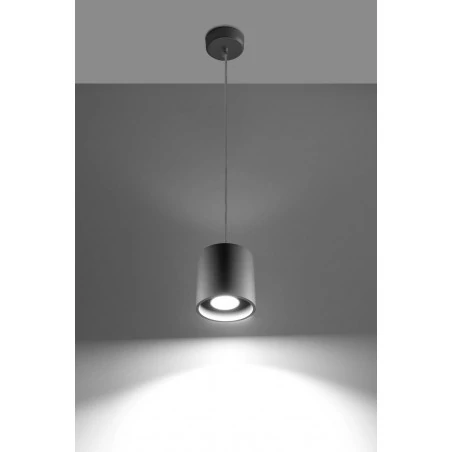 Lampy-sufitowe - szara lampa wisząca gu10 orbis sl.0052 sollux lighting 
