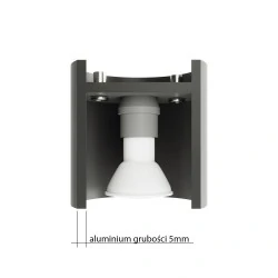 Lampy-sufitowe - szara lampa wisząca gu10 orbis sl.0052 sollux lighting 