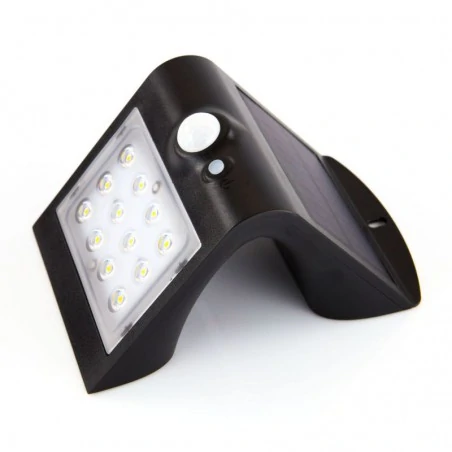 Kinkiety-solarne - naświetlacz solarny led z czujnikiem zmierzchowo-ruchowym czarna ip65 or-sl-6083blr4 orno 