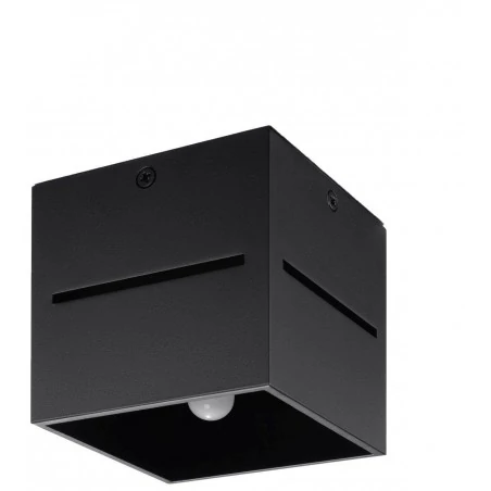 Oswietlenie-sufitowe - czarny plafon lobo sl.0207 sollux lighting 