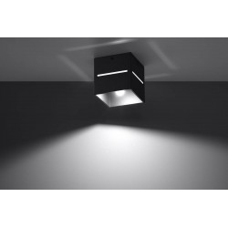 Oswietlenie-sufitowe - czarny plafon lobo sl.0207 sollux lighting 